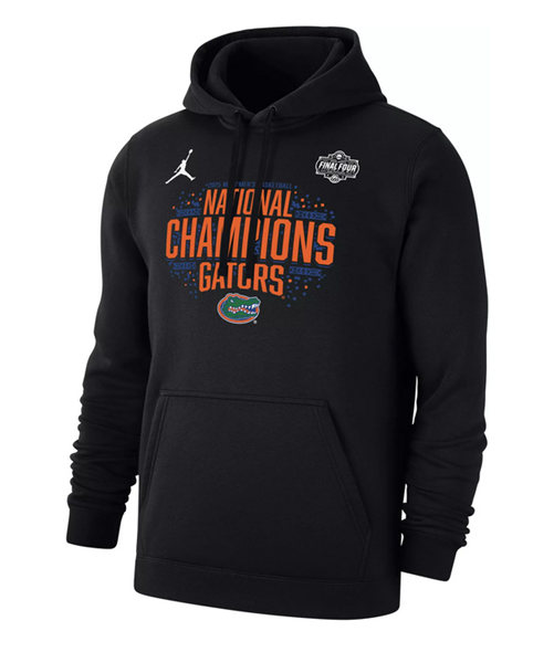 Men's Black Florida Gators 2025 Champions Locker Room Basketball Pullover Hoodie